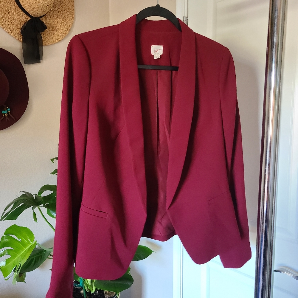 Maroon Blazer Size 6 from Loft